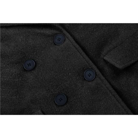 Women Oversized Long Winter Coats Warm Black - Picture 3 of 6